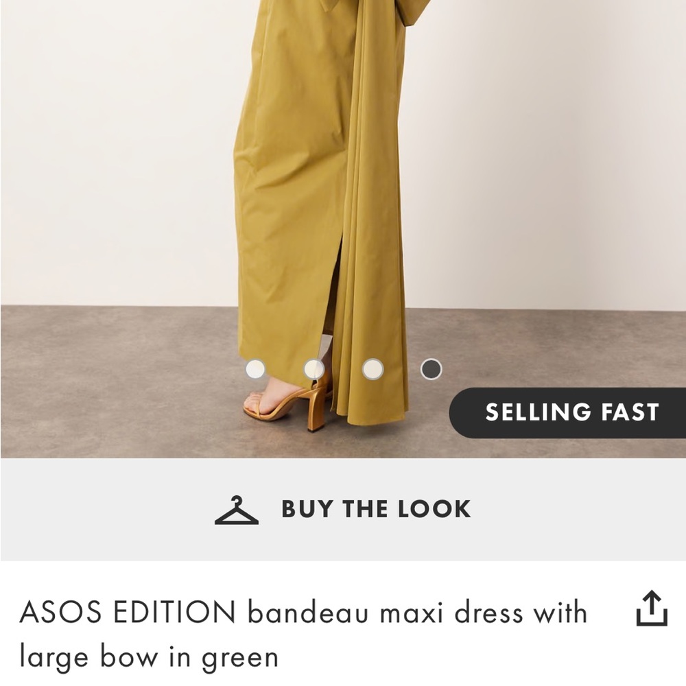 ASOS EDITION bandeau maxi dress with bow size 6